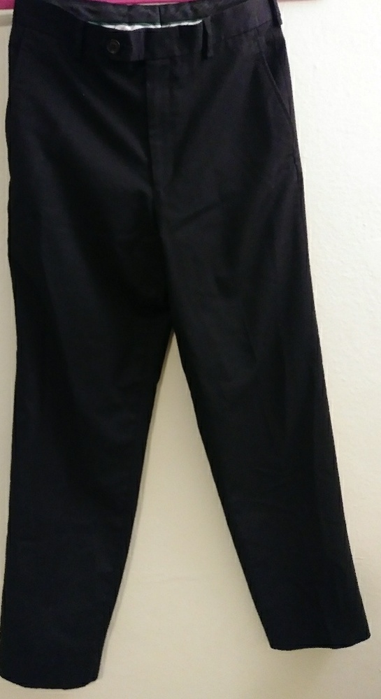 Boy's Lauren by Ralph Lauren Black Suiting Pants
